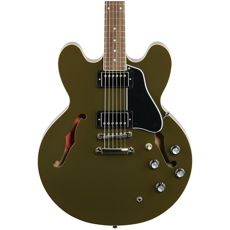 Epiphone ES-335 Electric Guitar, Olive Drab Green image 1
