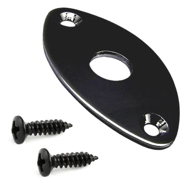 Football Jack Plate for Guitar & BassBlack Reverb