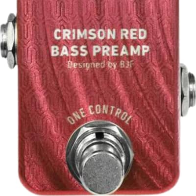 Reverb.com listing, price, conditions, and images for one-control-crimson-red-bass-preamp