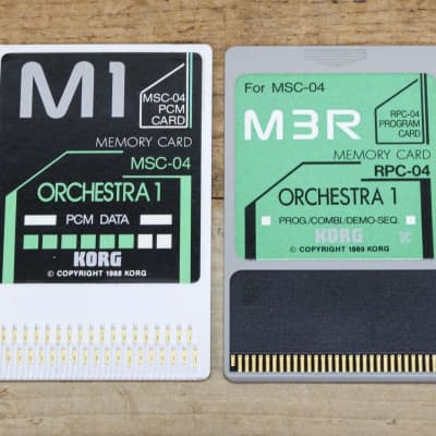 Korg RSC-04S Orchestra 1 ROM Card Set for M3R RPC-04/MSC-04 image 2