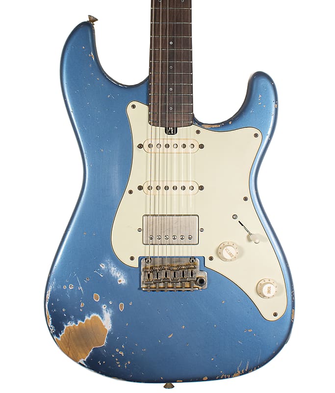 Friedman Vintage S Lake Placid Blue Electric Guitar - Heavy Aging image 1