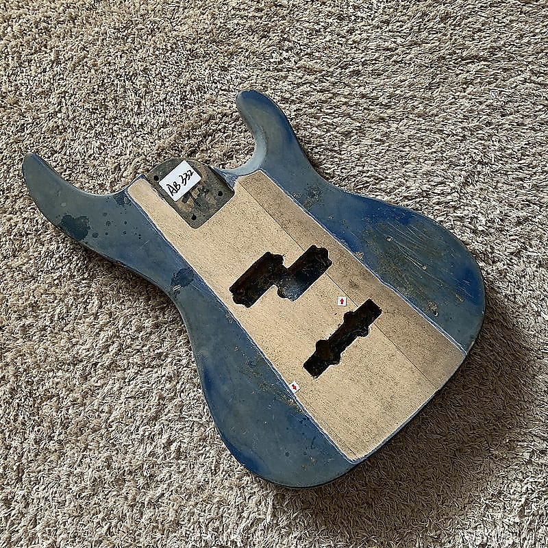 Solid Basswood 4 String Bass Guitar DIY Project Body Reverb