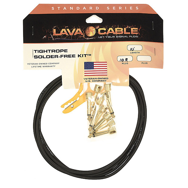 Lava Cable Gold Plug Tightrope Solder-Free Pedal Board Kit | Reverb