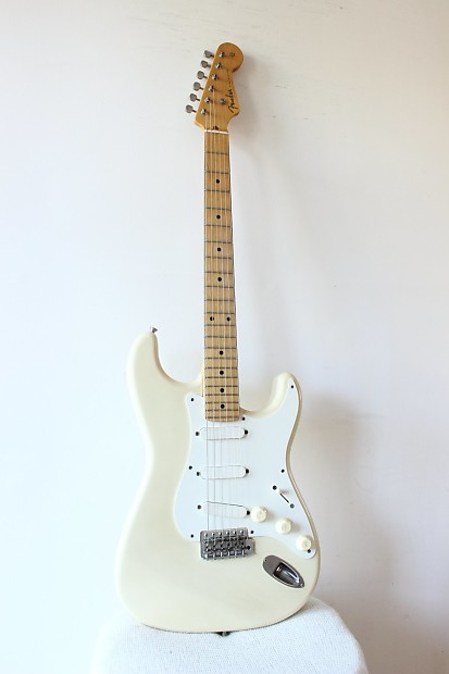 Vintage 1990's Fender Mustang Electric Guitar Olympic White