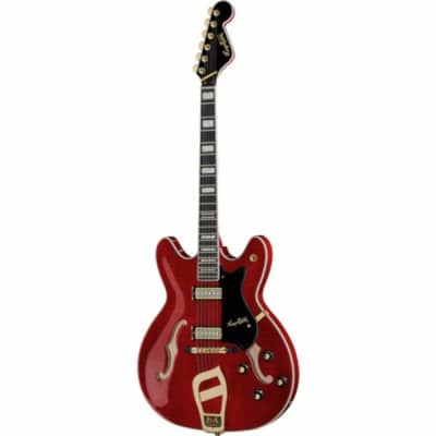 Hagstrom VIK67-G-WCT | '67 Viking II Hollow Electric Guitar, Wild Cherry Transparent. Brand New! for sale