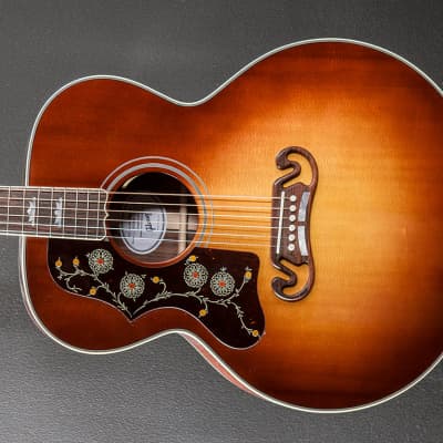 Gibson SJ-200 Standard Rosewood Left Hand - Rosewood Burst | Reverb