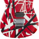 EVH Striped Series Red Black White Left Handed Electric Guitar