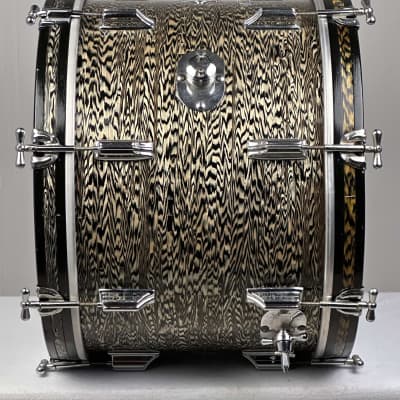 Rogers 20/12/16/5x14" 1960's Cleveland-Era Holiday Drum Set - Black Onyx image 7