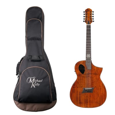 Michael Kelly Forte Koa 10 Acoustic-Electric Guitar, 10-String, Koa, with Gig Bag for sale