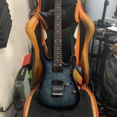 Harley Benton Fusion-III FR 2022 Flame Blue Burst | Reverb