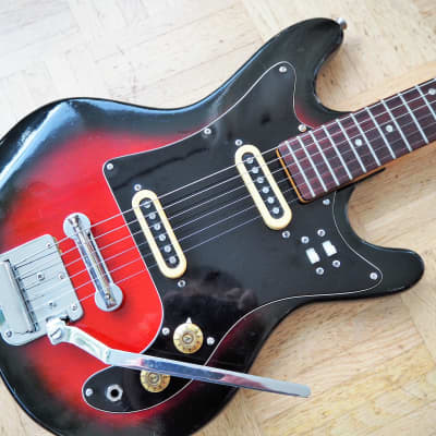 Lindberg (Chushin Gakki) guitar ~1973 made in Japan - Teisco/Kawai style image 5
