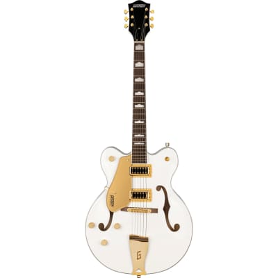 Gretsch G5422GLH Electromatic Classic Hollow Body Double-Cut With Gold Hardware - Left-Handed, Laurel Fingerboard, Snowcrest White image 2