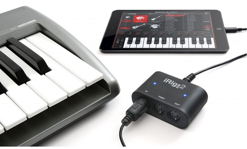 IK Multimedia iRig MIDI 2 Universal MIDI Interface for iPhone, iPad, iPod  Touch, Android and Mac/PC - Showtime Music