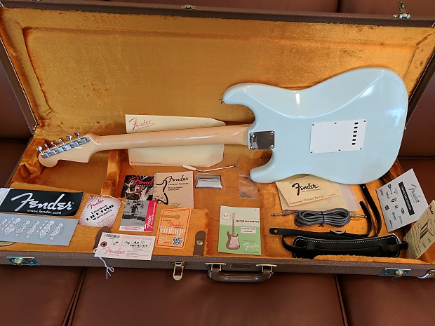 Fender American Vintage 59 Stratocaster Limited Faded Sonic Blue 1959 AVRI Strat Reissue Reverb