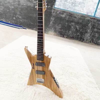 5 String Fretless Bass / 12 String   Double Sided,  Busuyi Double Neck Guitar 2021 (Plain)All levels image 1