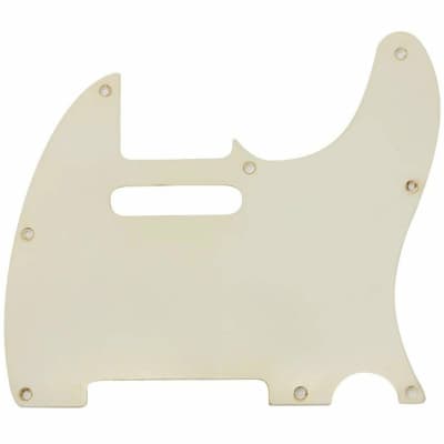 Master Relic Japan 8-Hole 1-Ply Pickguard for Fender Telecaster Tele AGED WHITE