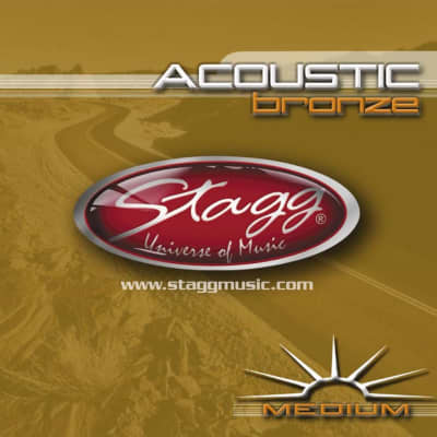 Stagg AC-1356-BR - Jeu de cordes bronze pour guitare acoustique for sale