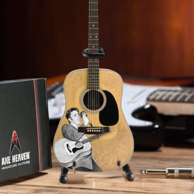 AXE HEAVEN Elvis Presley '55 Tribute Acoustic Guitar Miniature Display Gift image 5