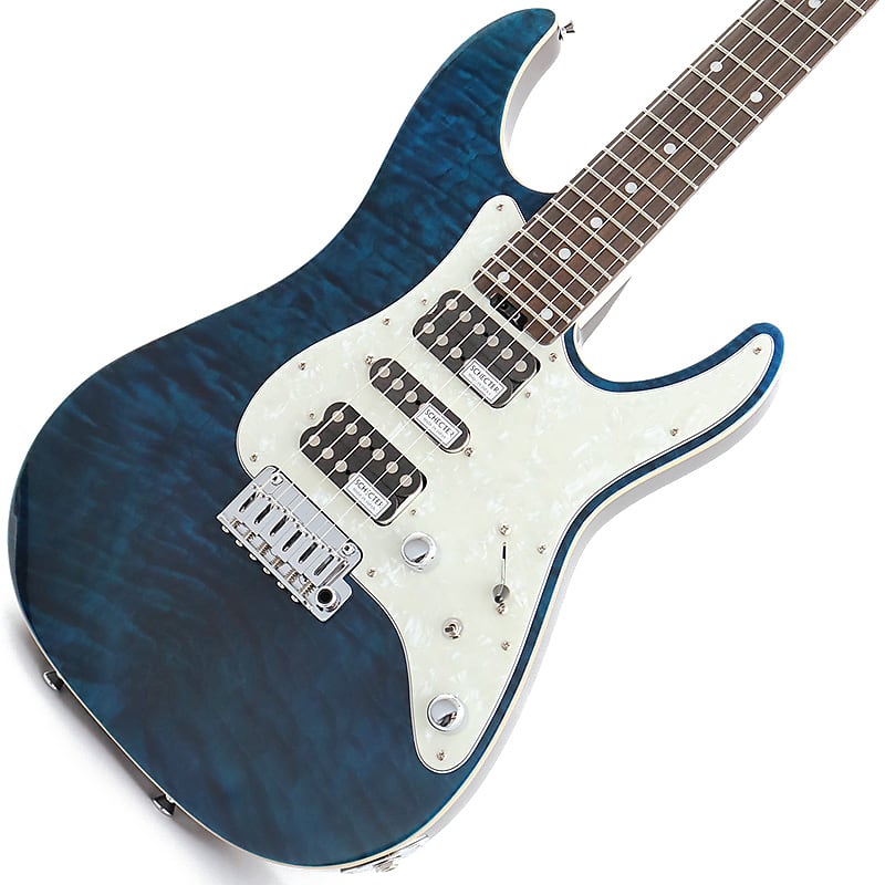 SCHECTER SD-2-24-AL-VTR (See-Thru Blue/Rosewood) -Made in Japan-