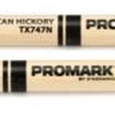 Promark Classic Forward Drumsticks - 747 Hickory - Nylon Tip image 1