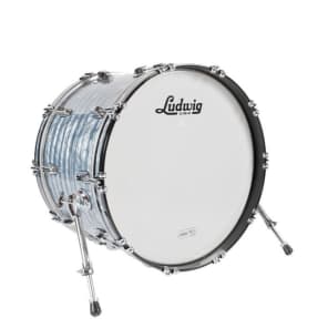 Ludwig USA Classic Maple 3 Pc Drum Kit Sky Blue Pearl w Hardware and Cymbals image 3