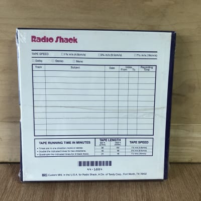Radio Shack  7" Reel to Reel Tape 1/4" '80s Unused Sealed NIB image 3