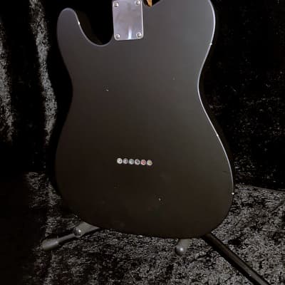 LsL T Bone One Matte Black Tele, Telecaster 5A Highly Figured Roasted Flame Maple Neck & Fretboard, Aged, Relic image 17