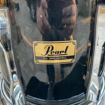 Pearl BLX 3pc Drum Set Kit Birch- Black FInish image 9