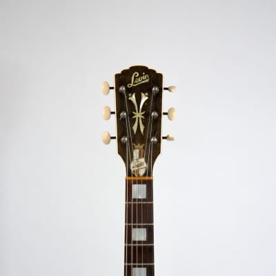 1962 Levin Archtop Mod 330 Natural Maple with Brazilian Rosewood, DeArmond Dynasonic & CITES image 8