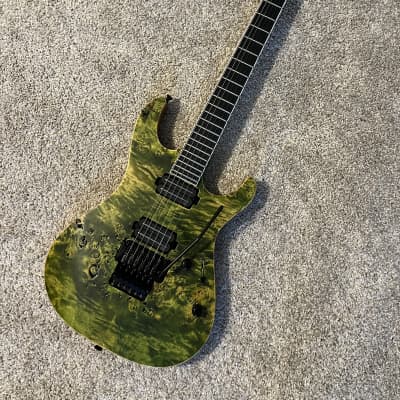 Vola Ares 2022 - Tribal Green Burl w/ Seymour Duncan Jupiter for sale