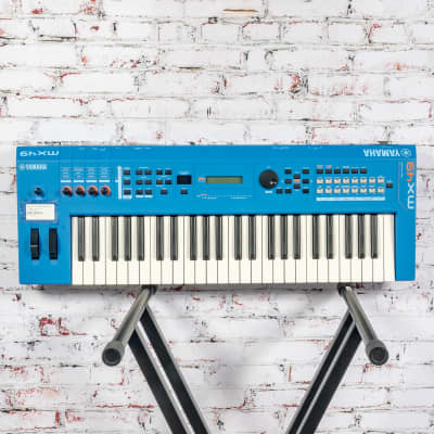 Yamaha - MX49 - 49 Key Digital Keyboard Synthesizer - w/Power Supply - Blue - x1051 - USED