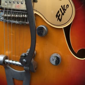 RARE Elk Galaxy 1970 Sunburst Gretsch MIJ Cheaper than Electromatic with bonus vintage mojo! image 6