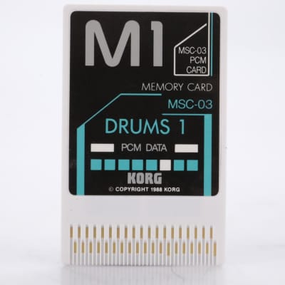 Korg MSC-3S / MSC-03 Drums 1 PCM Data Card for Korg M1 #44178 | Reverb