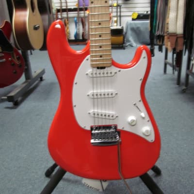 Sterling by Music Man  Cutlass SSS Electric Guitar Fiesta Red image 1