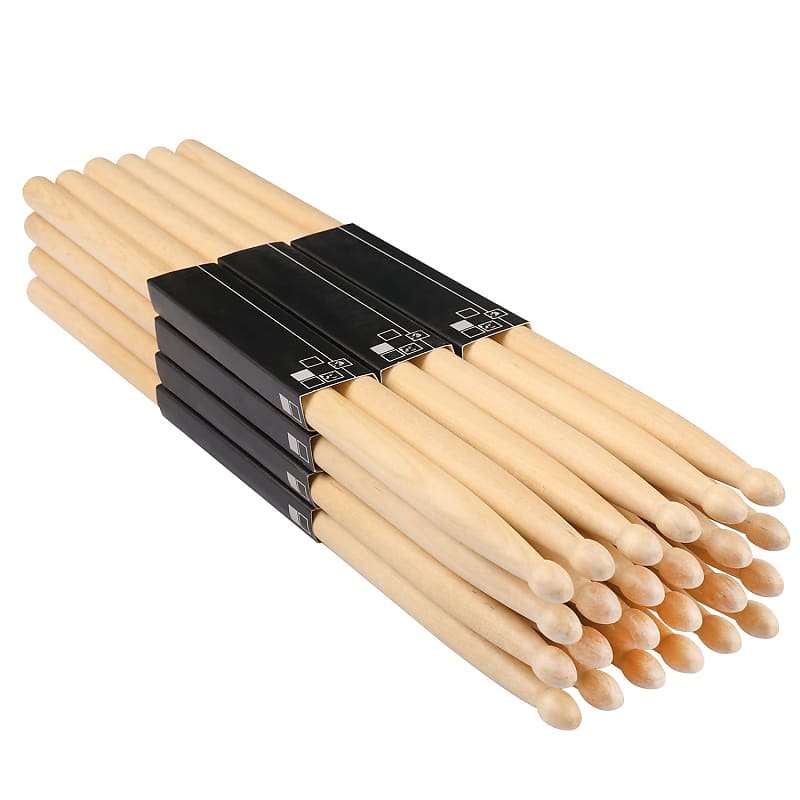 Drum Sticks, 24 Pairs 5A Drumsticks,16 Inch, Classic Wood Tip Reverb