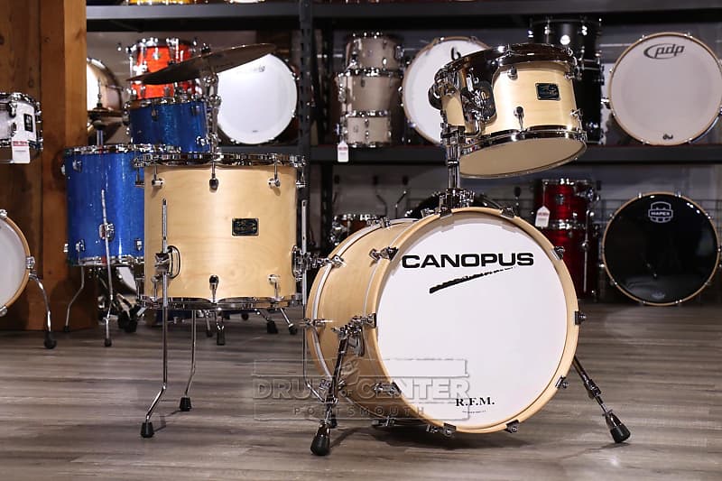 Canopus RFM 3pc Jazz Drum Set Natural Oil | Reverb