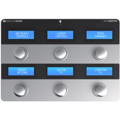 SINGULAR SOUND MIDI MAESTRO Floor Foot Controller with Built in Screens and Mobile App image 1