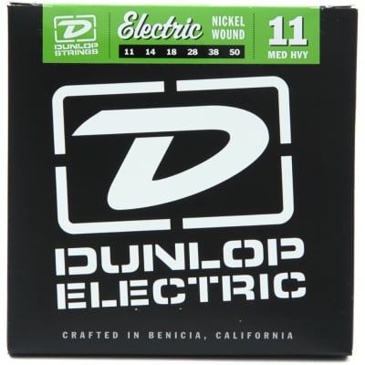 Dunlop 6CDEN1150 EG-NKL MED HV-6/SET Electric Strings image 1