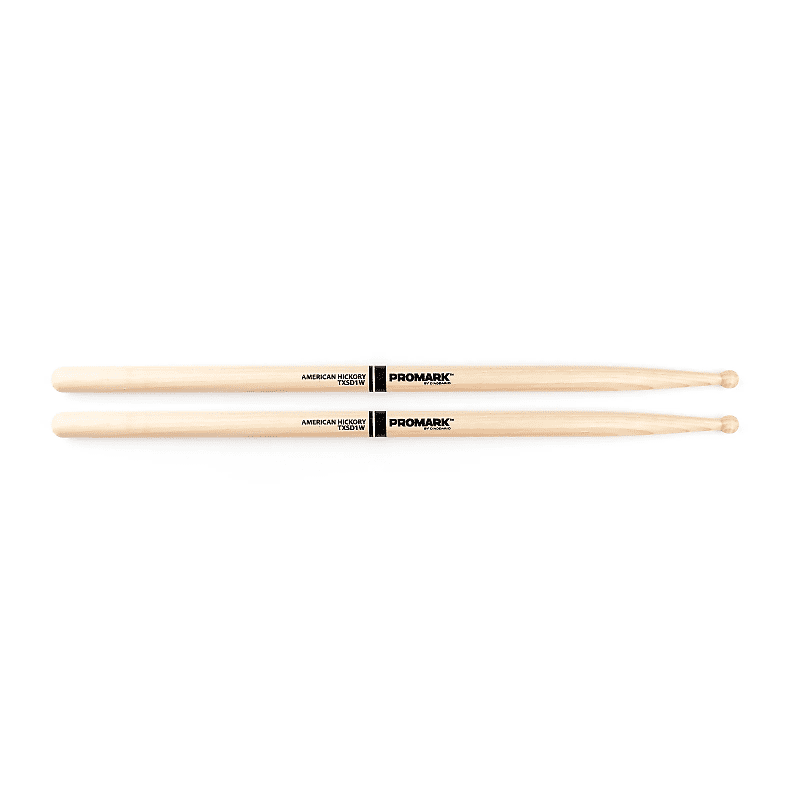 Pro-Mark TXSD1W Hickory SD1 Wood Tip Drum Sticks image 1