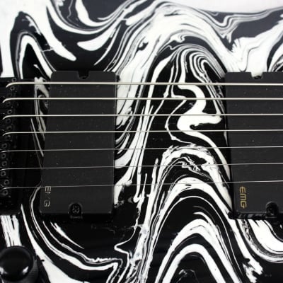 Custom Swirl Painted and Upgraded Jackson JS22-7 With Active EMG's image 16