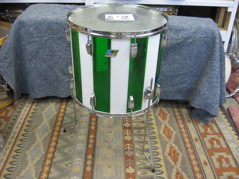 Ludwig 16X18" Vistalite Floor Tom (LotCB583) 70's Green & Reverb