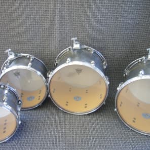 Remo Gold Crown 2005 Metalized Nickel-Silver Drumset Drums Set Kit image 3