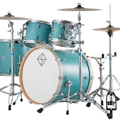 Dixon Drums 14 x 6.5'' Cornerstone Maple & Poplar w/Maple Hoops, Teal