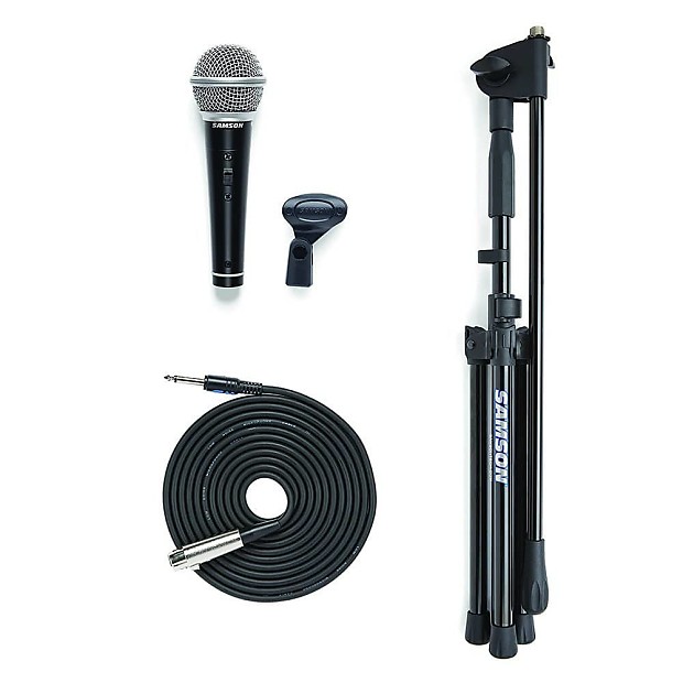 Samson VP10 Value Pack w/ R21S Mic, Stand, and 18' XLR Cable image 1