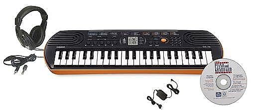 Casio SA 76 44 Key Keyboard EDP Pack with AC Adapter Headphones