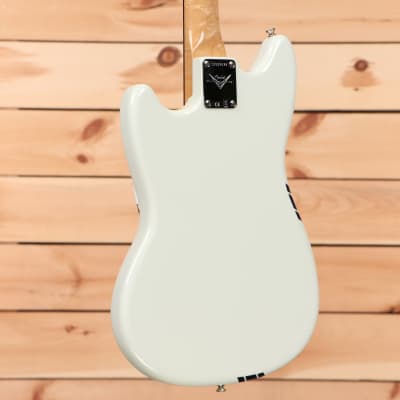 Fender Custom Shop 1964 Mustang NOS - Olympic White with Baltic Blue Racing Stripe - CZ562674 image 6