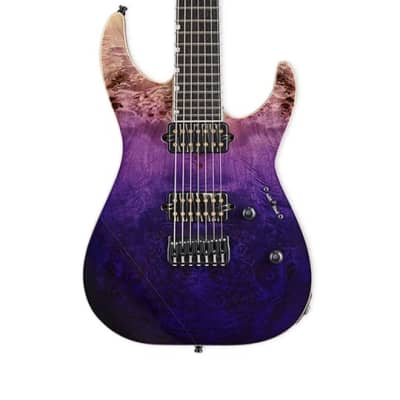 ESP E-II M-II 7 HT Burl Purple Natural Fade w/case image 1