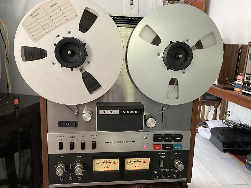 SEE VIDEO TEAC A-6300 1/4 10.5 inch Auto Reverse 4-Track 2-Channel Reel to  Reel Tape Deck Recorder