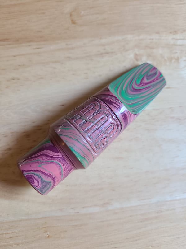 AM Mouthpieces Marbled Hard RubberTenor Sax Ankh 7* (Pink) Reverb