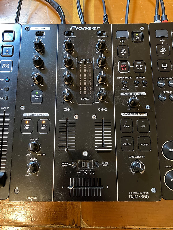 Pioneer CDJ-350 Pair & DJM-350 Black | Reverb